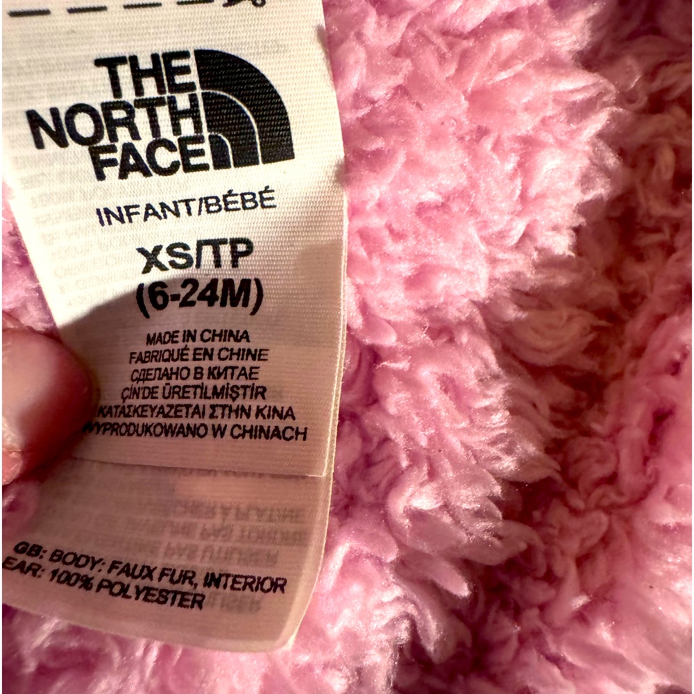 The North Face Toddler Girl Set - Pink Jacket, Onesie & Hat, Sizes all go to 2T - Picture 15 of 16